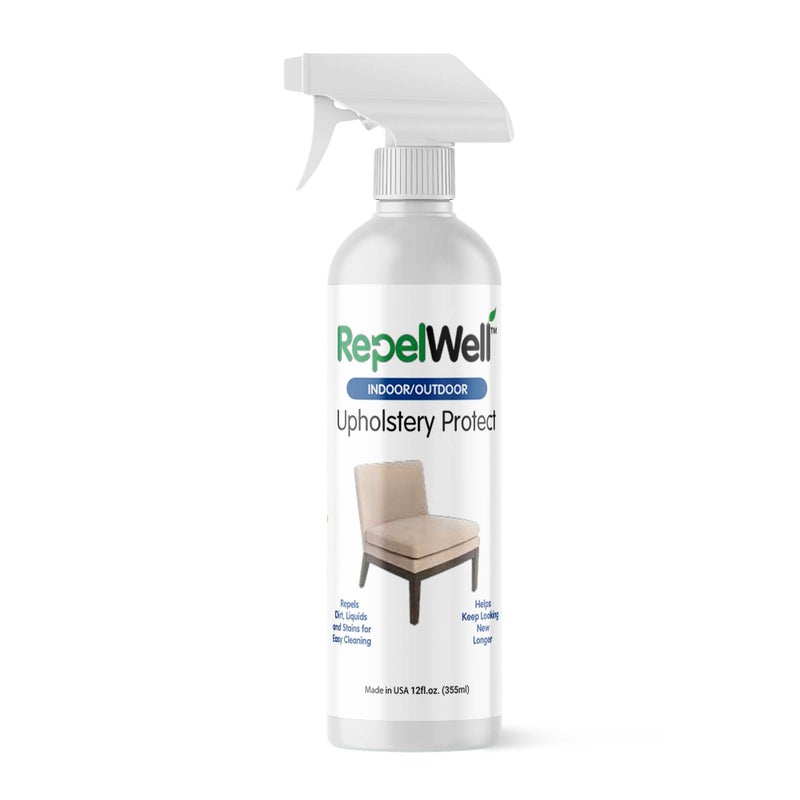 RepelWell Upholstery Protect Stain & Water Repellent Spray (12oz) Eco-Friendly, Pet-Safe Spray Keeps Your Fabric, Leather & Suede Upholstery Looking Like New - Image 1